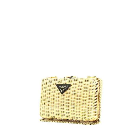 prada rattan clutch|prada clutch.